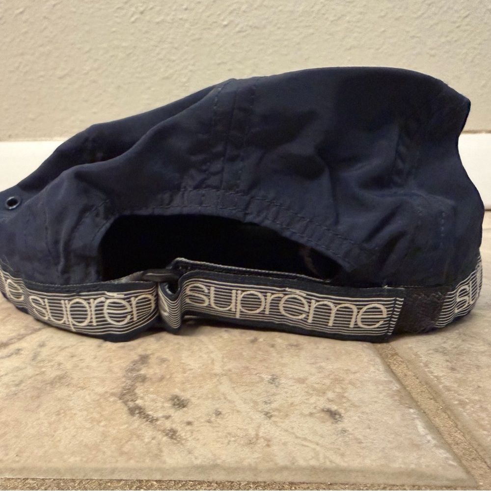 Supreme Navy Cap with White Logo - Picture 4 of 5